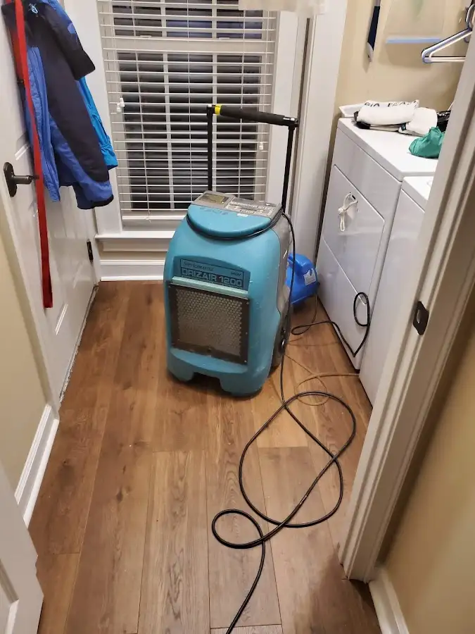 Commercial dehumidifier deployed for Flood Damage Cleanup in Benton Park